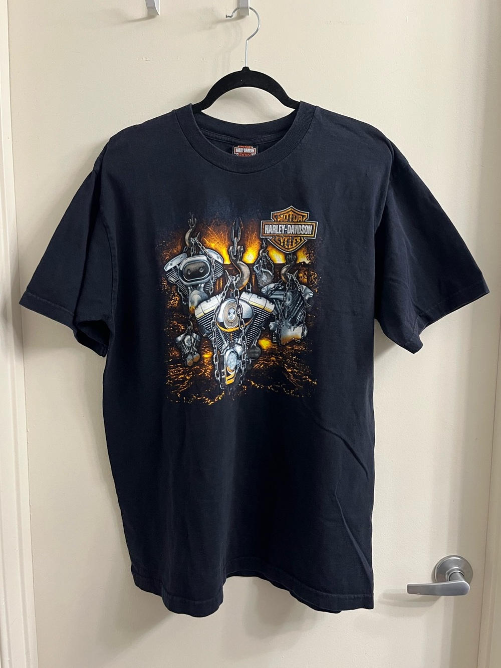 Harley Davidson Vintage 2006 Ft. Lauderdale Florida Graphic Tee Large